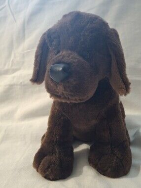 NWOT Ganz Brown Chocolate Lab Dog Plush Stuffed Animal